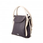 Beau Design Stylish Purple Color Imported PU Leather Handbag With Double Handle For Women's/Ladies/Girls